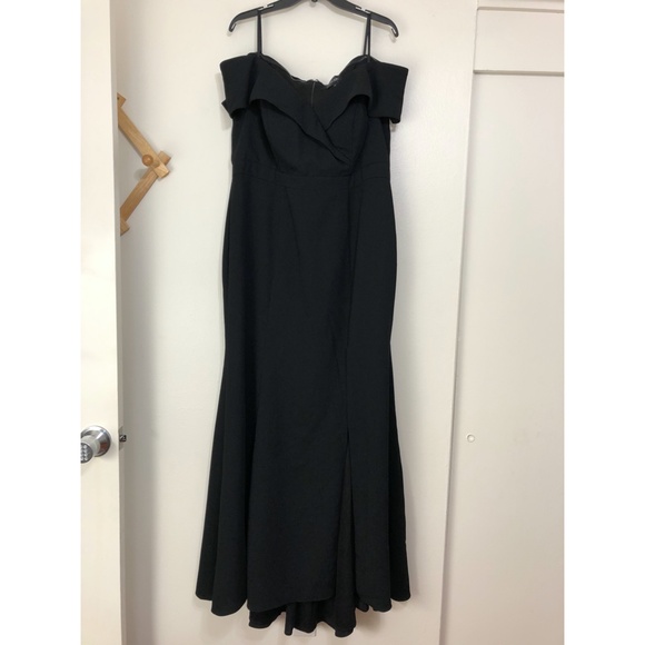 Xscape Off The Shoulder Slit Gown - Picture 5 of 9